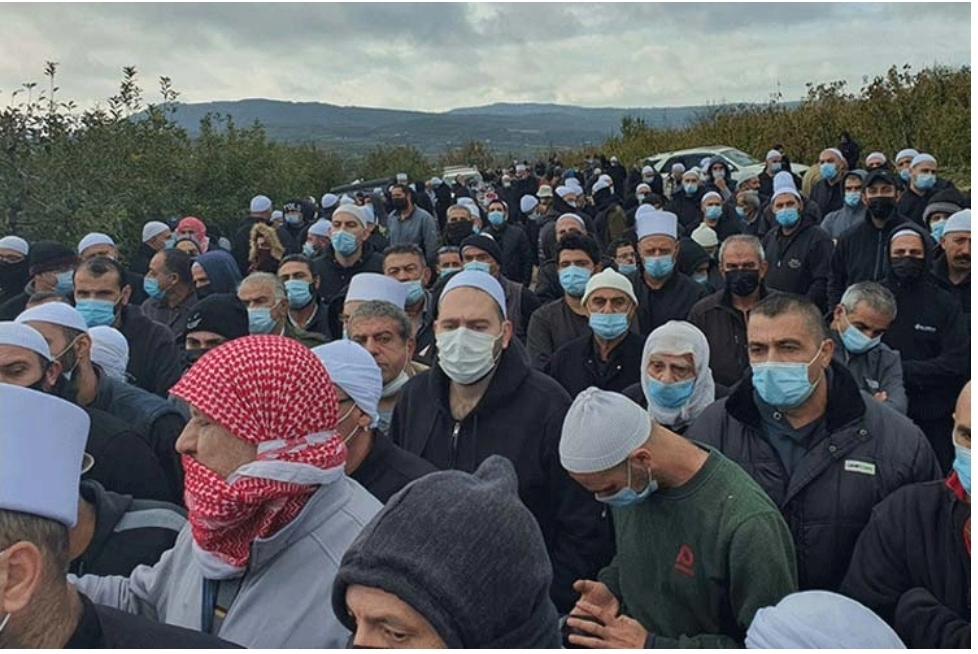 Protest against Israeli occupation in the Syrian territory of Golan Heights