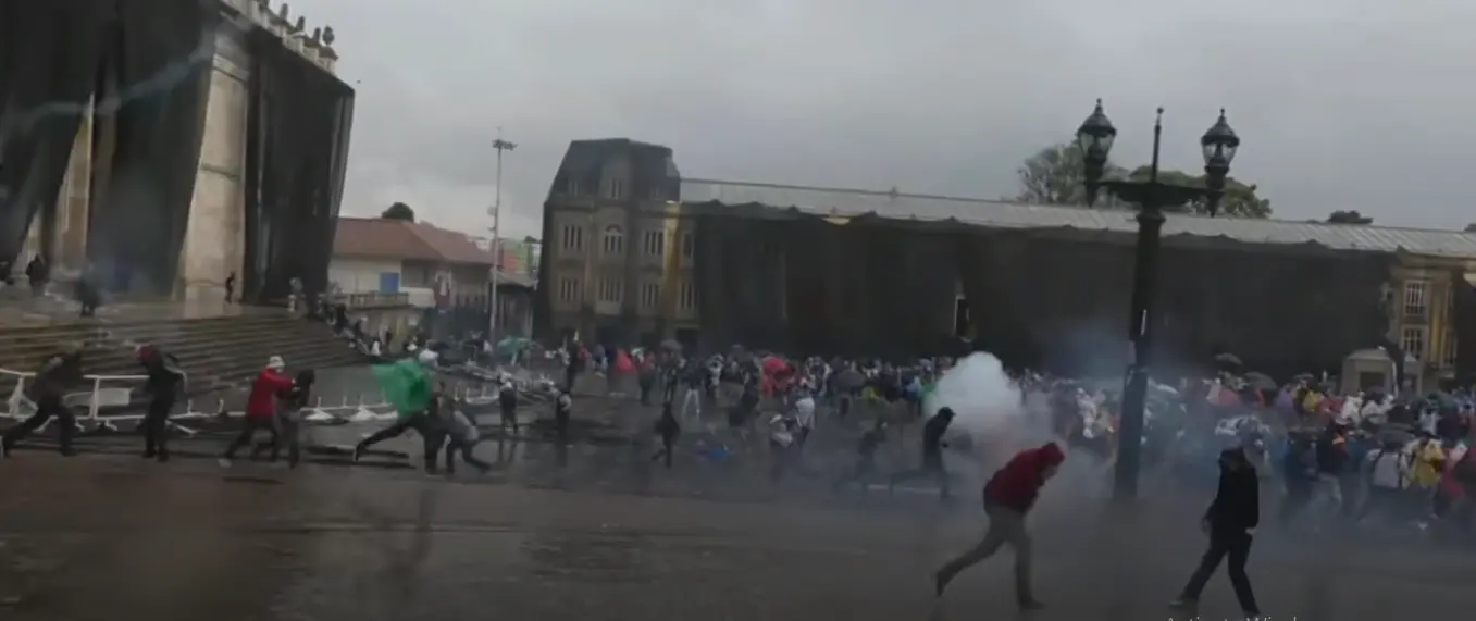 Worker's strike in Colombia